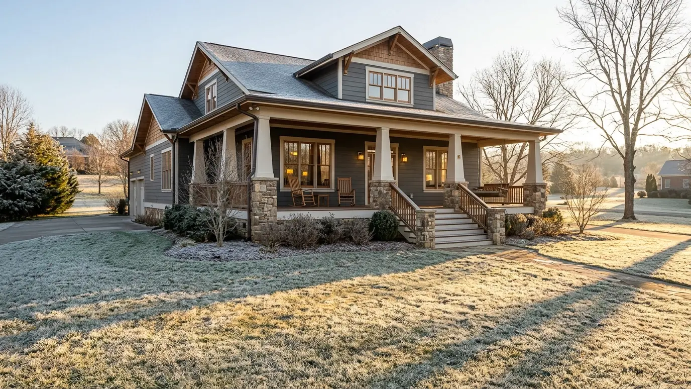 A Tennessee home with insulation and air sealing in Spring Hill